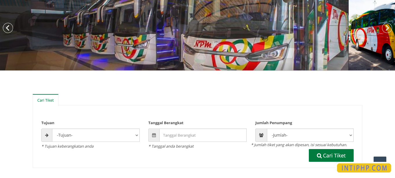 Web Aplikasi E-booking Tiket Bus With Php Mysqli